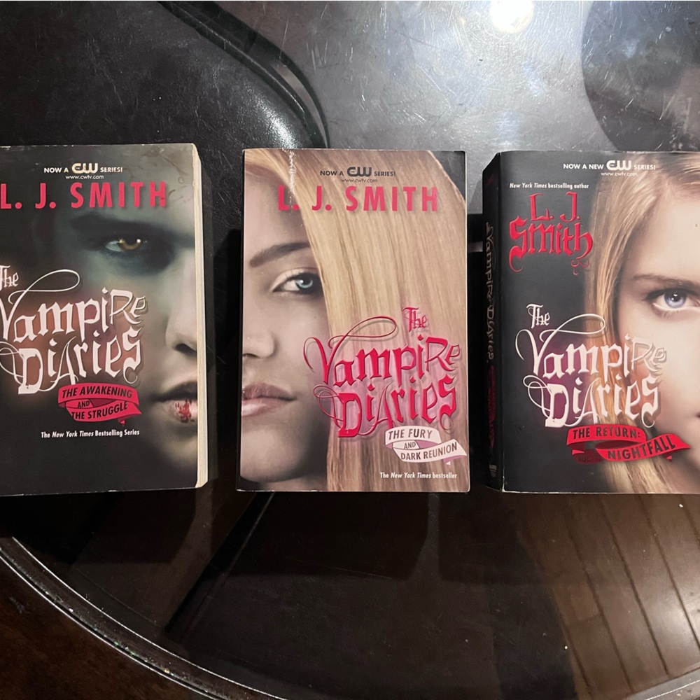 Bundle of 3 Vampire Diaries Paperback Books by L.J. Smith